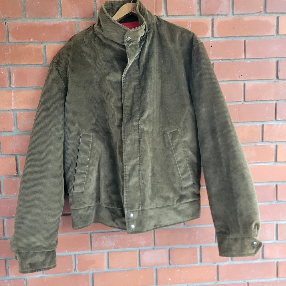 Vintage Field and Stream Mens medium Corduroy Hunting Coat Wool lined